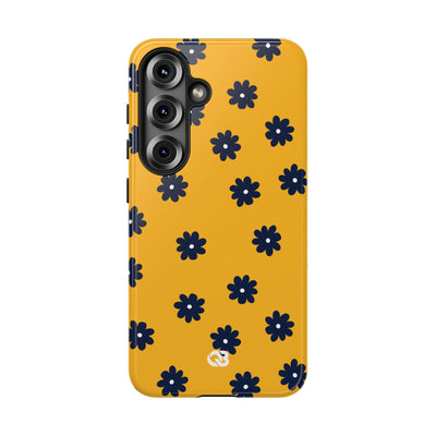 Navy Daisy Mustard · Tough Phone Case for Samsung