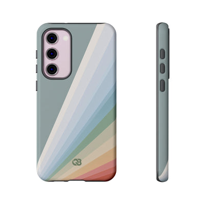 Green Tough Phone Case for Samsung - Sage Prism Beam