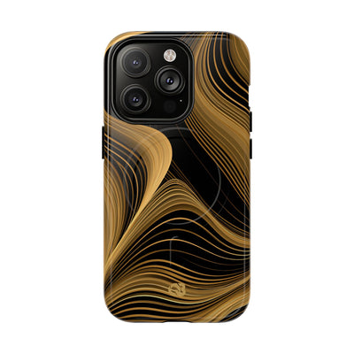 Gold Tough 2.0 Magsafe Phone Case for iPhone - Molten Copper Strands