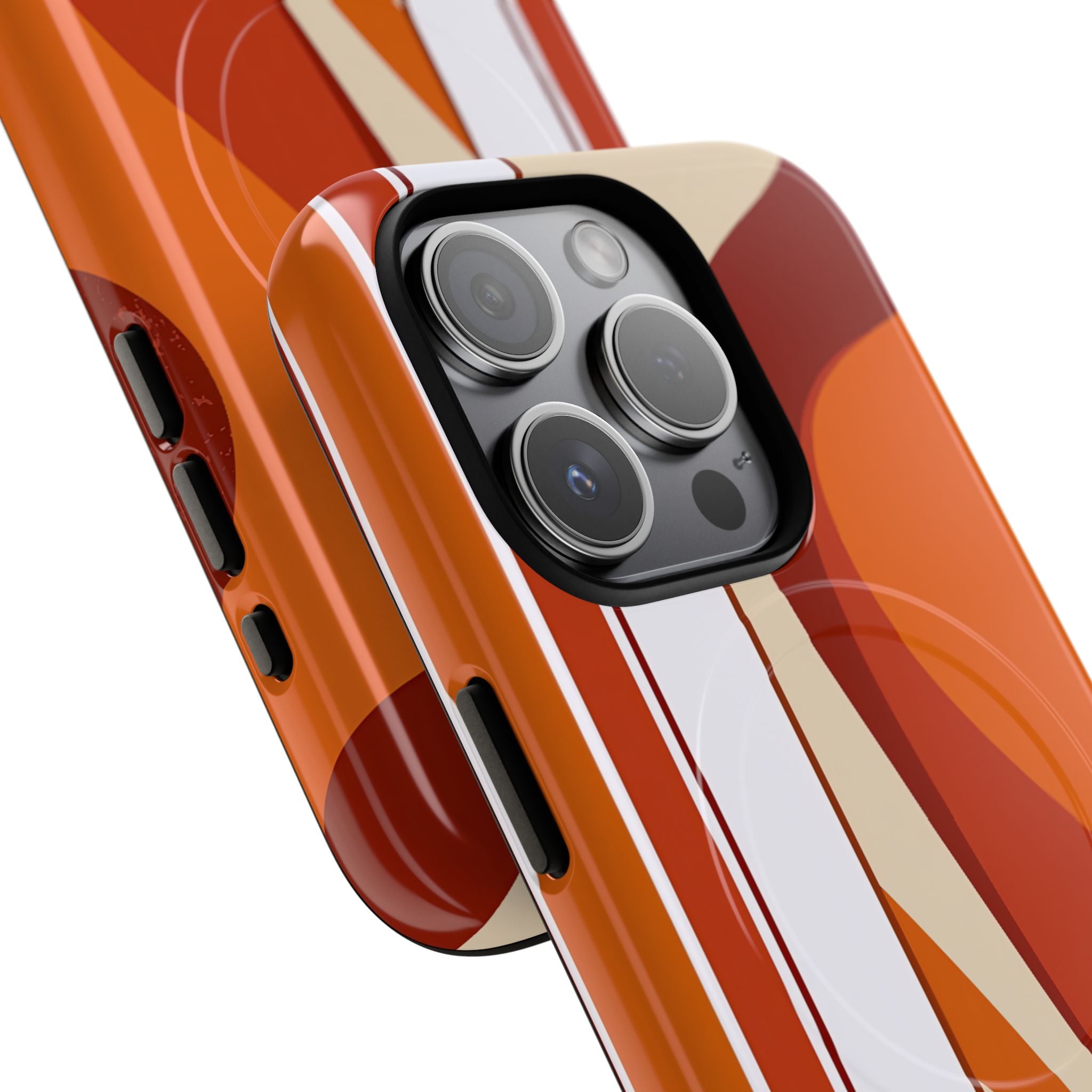Orange Tough 2.0 Magsafe Phone Case for iPhone - Terracotta Metro Line