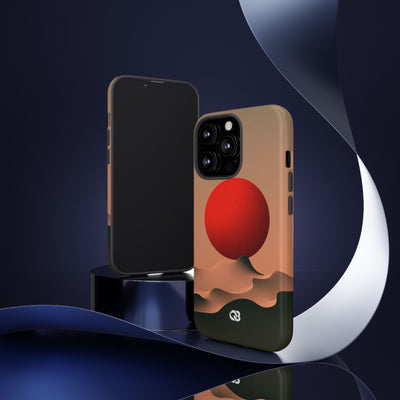 Crimson Sol Ridge · Tough Phone Case for iPhone · Red