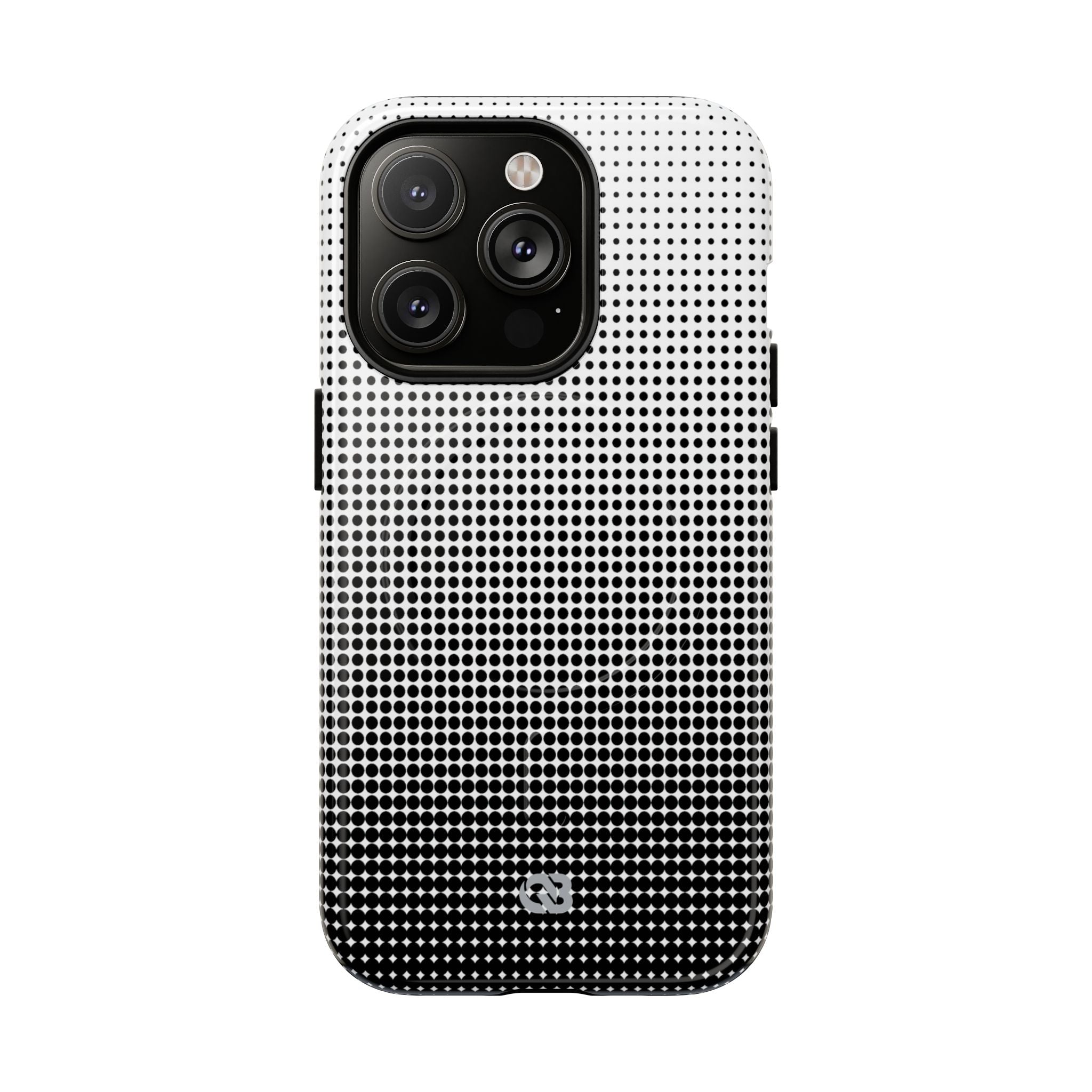 Black Tough 2.0 Magsafe Phone Case for iPhone - Obsidian Halftone Flux
