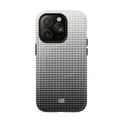 Black Tough 2.0 Magsafe Phone Case for iPhone - Obsidian Halftone Flux