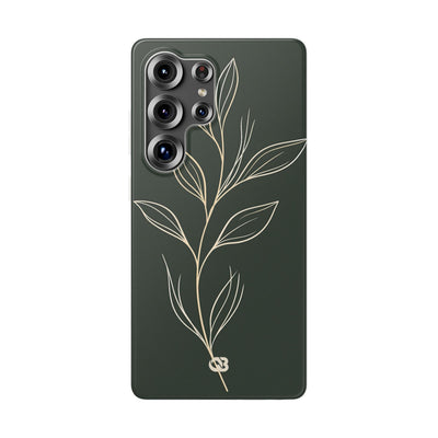 Minimal Botanical Stem · Lite Phone Case for Samsung · Green