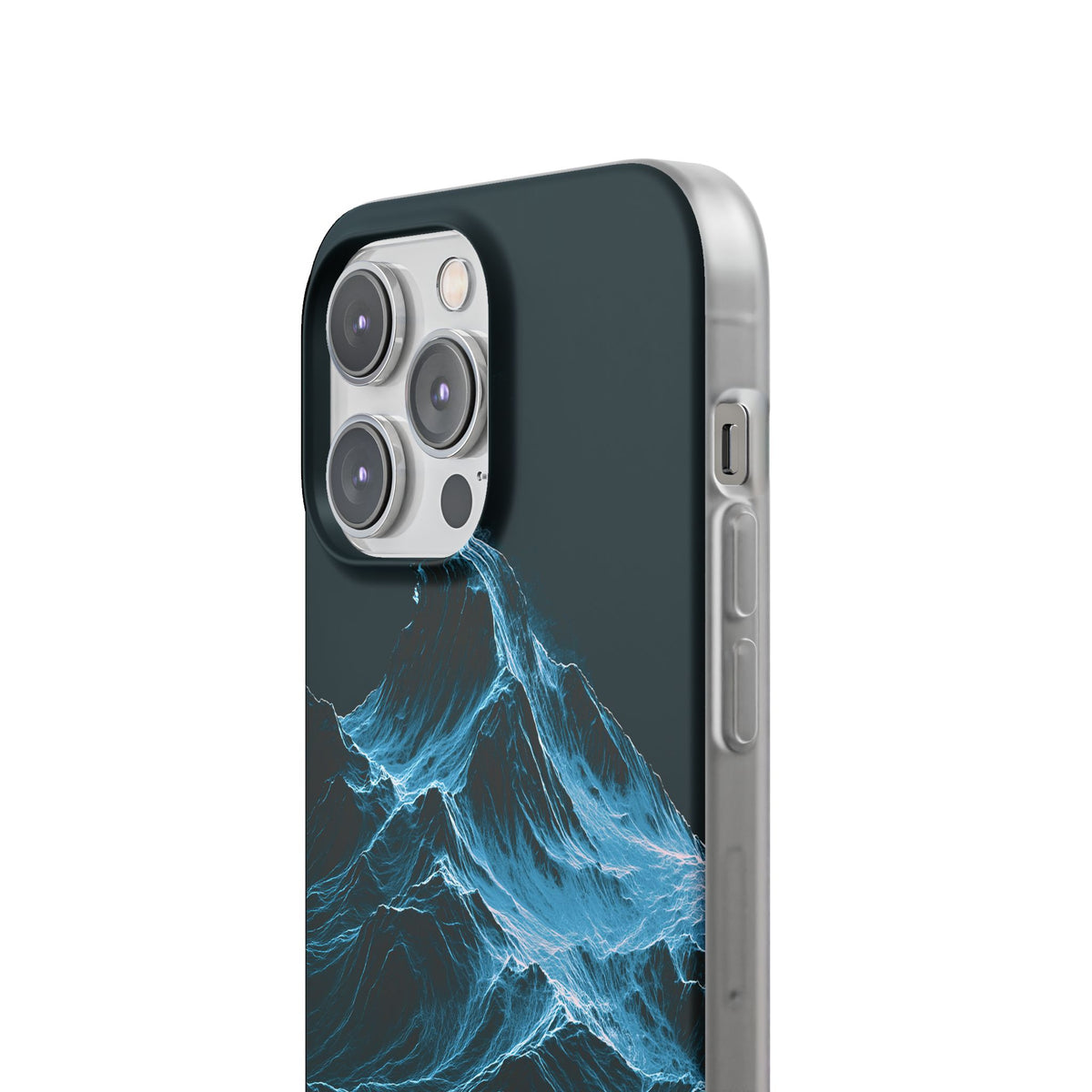 Nordic Frost Peak · Lite Phone Case for iPhone ·  Blue