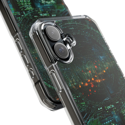 Tactical Avionics HUD · Clear Impact Magnetic Phone Case for iPhone · Green