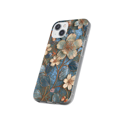 Gilded Blossom Reverie · Lite Phone Case for iPhone ·  Teal