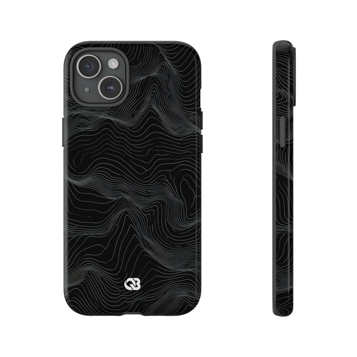 Obsidian Ridge · Tough Phone Case for iPhone · Black