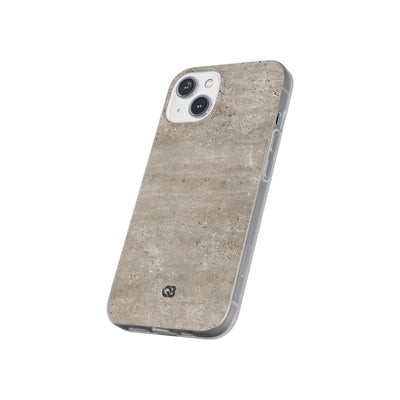 Grey Lite Phone Case for iPhone - Brutalist Stone Grit