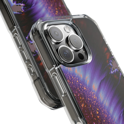 Ethereal Corona · Clear Impact Magnetic Phone Case for iPhone · Purple