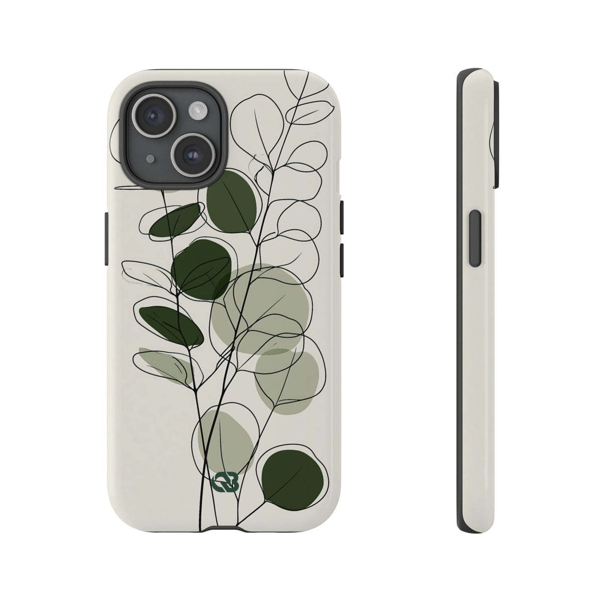 Eucalyptus Foliage Study · Tough Phone Case for iPhone · Green