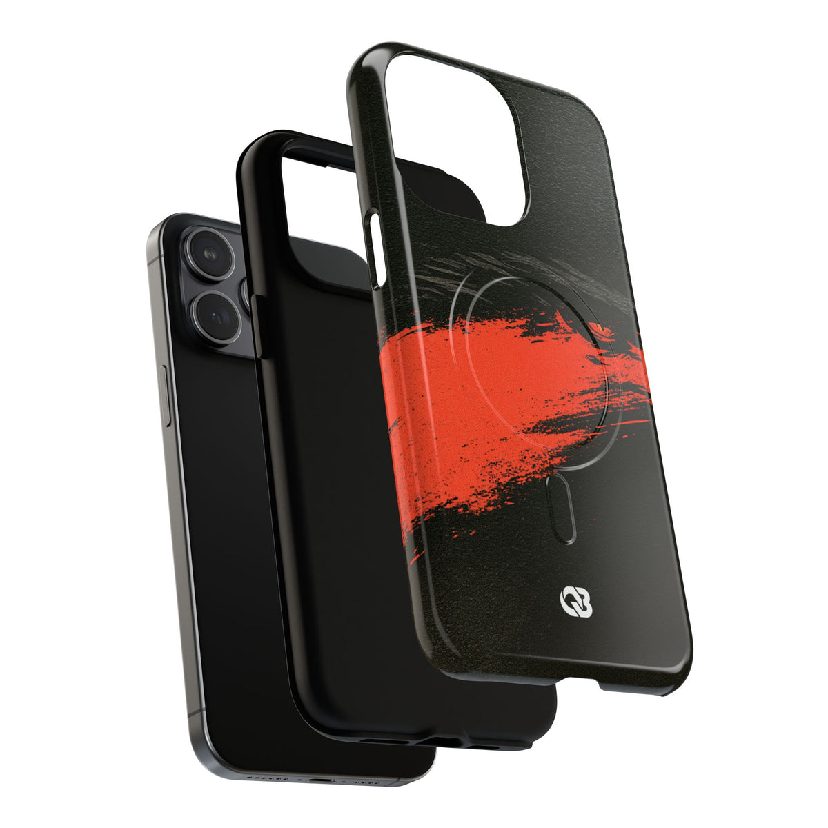 Crimson Raptor Noir · Tough 2.0 Magnetic Phone Case for iPhone · Black