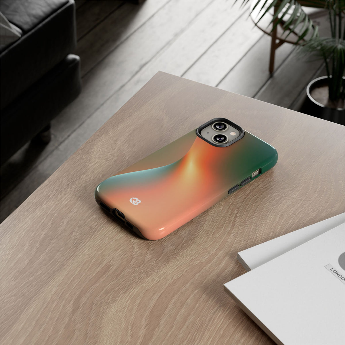 Radiant Contour · Tough Phone Case for iPhone · Orange