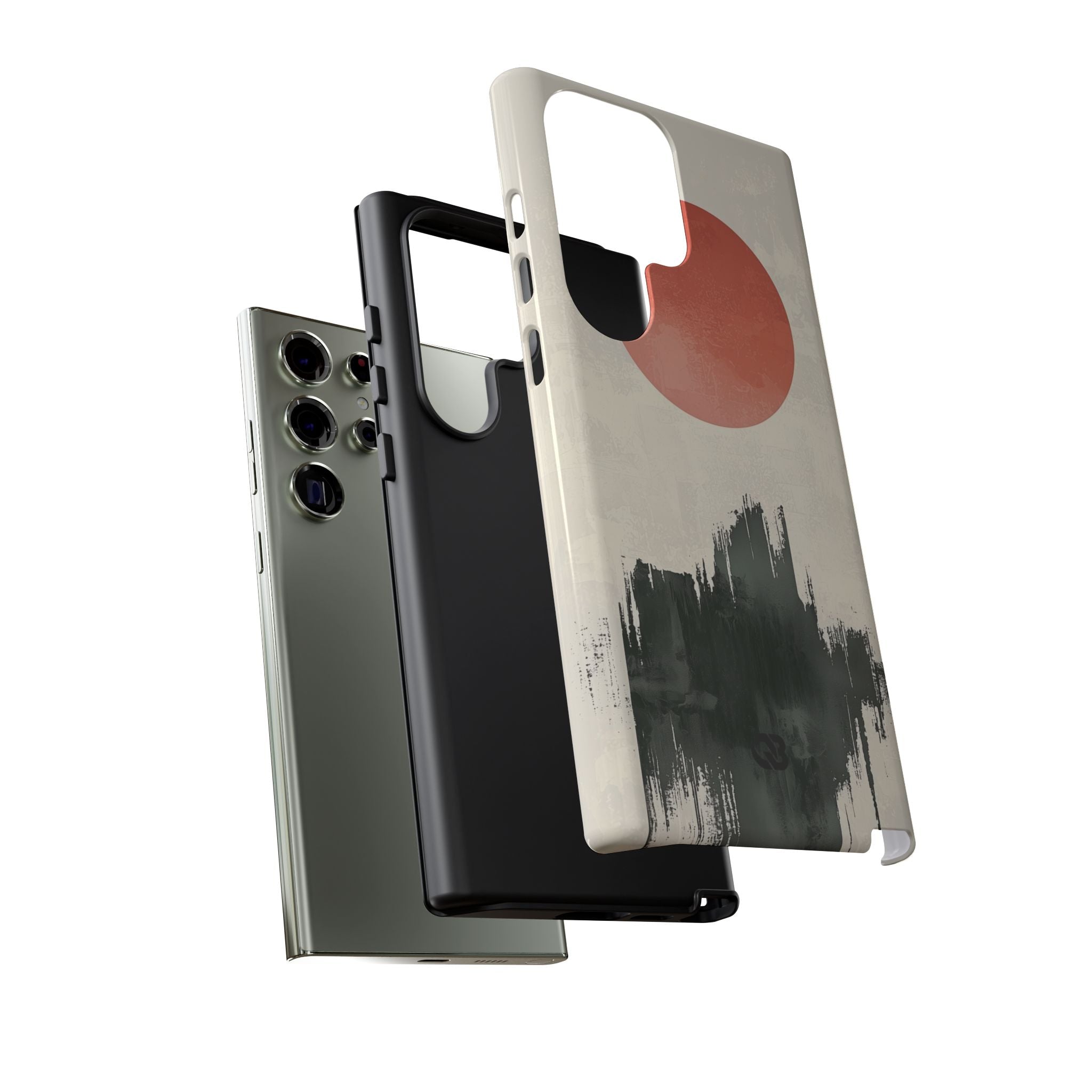 Karmesiner Sonnenstreich · Tough Handyhülle für Samsung