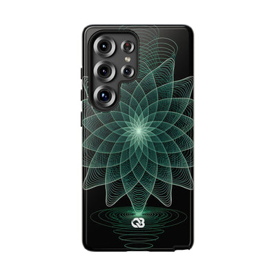 Harmonic Orbit Bloom · Tough Phone Case for Samsung · Green