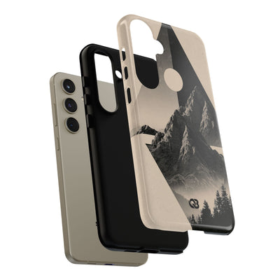 Beige Tough Phone Case for Samsung - Obsidian Summit Parchment