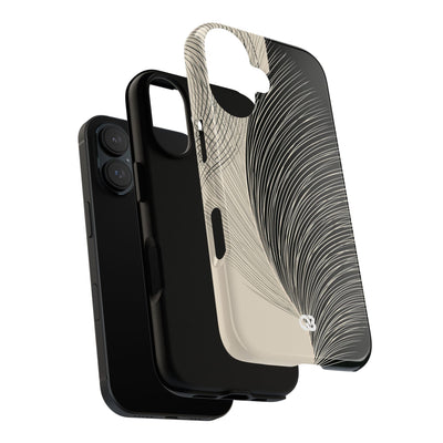 Minimal Frond Study · Tough Phone Case for iPhone · Black