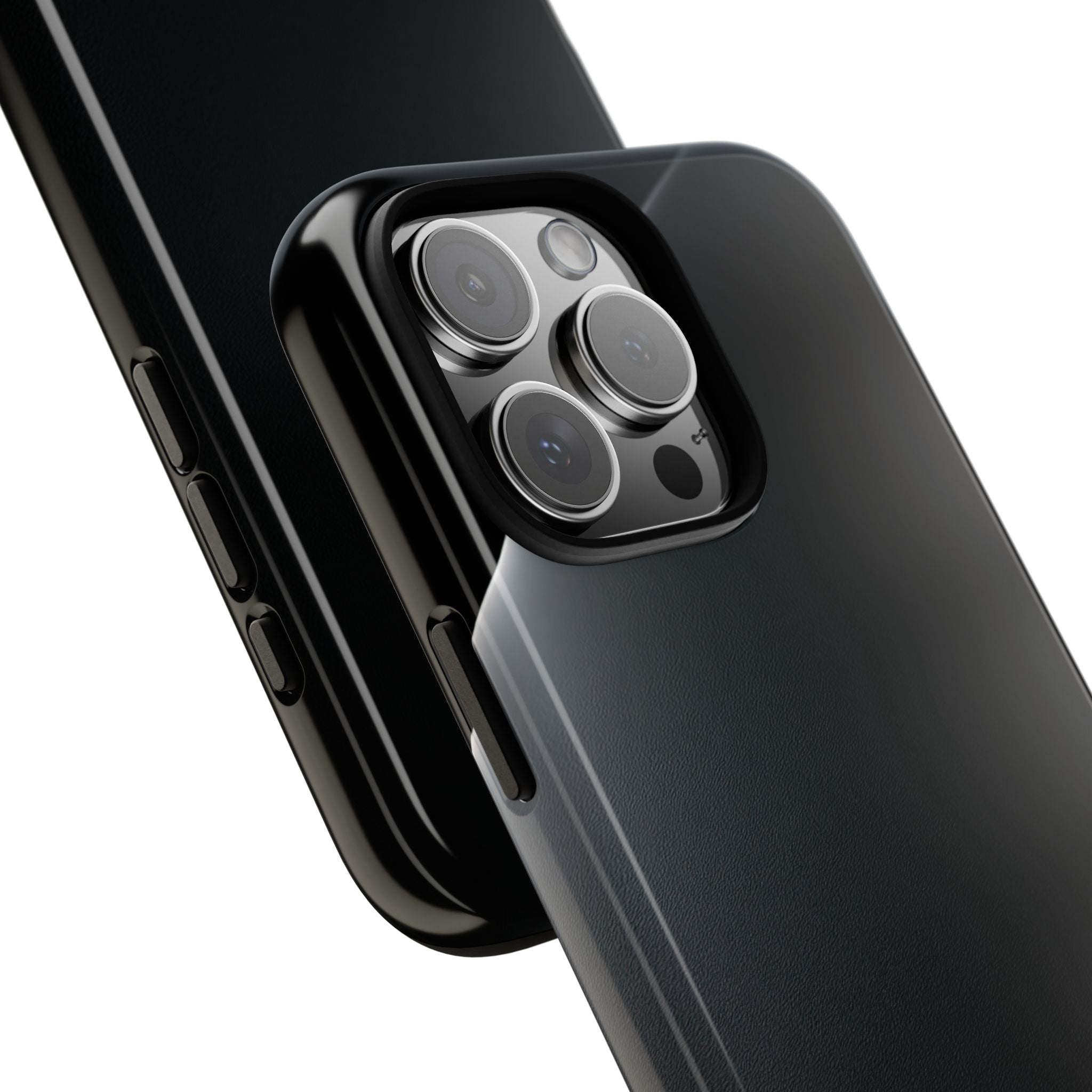 Black Tough Phone Case for iPhone - Obsidian Lunar Arch