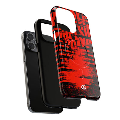 Crimson Redaction · Tough 2.0 Magnetic Phone Case for iPhone · Black