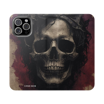 Winged Skull Rose - iPhone 16 Max Case - Wallet