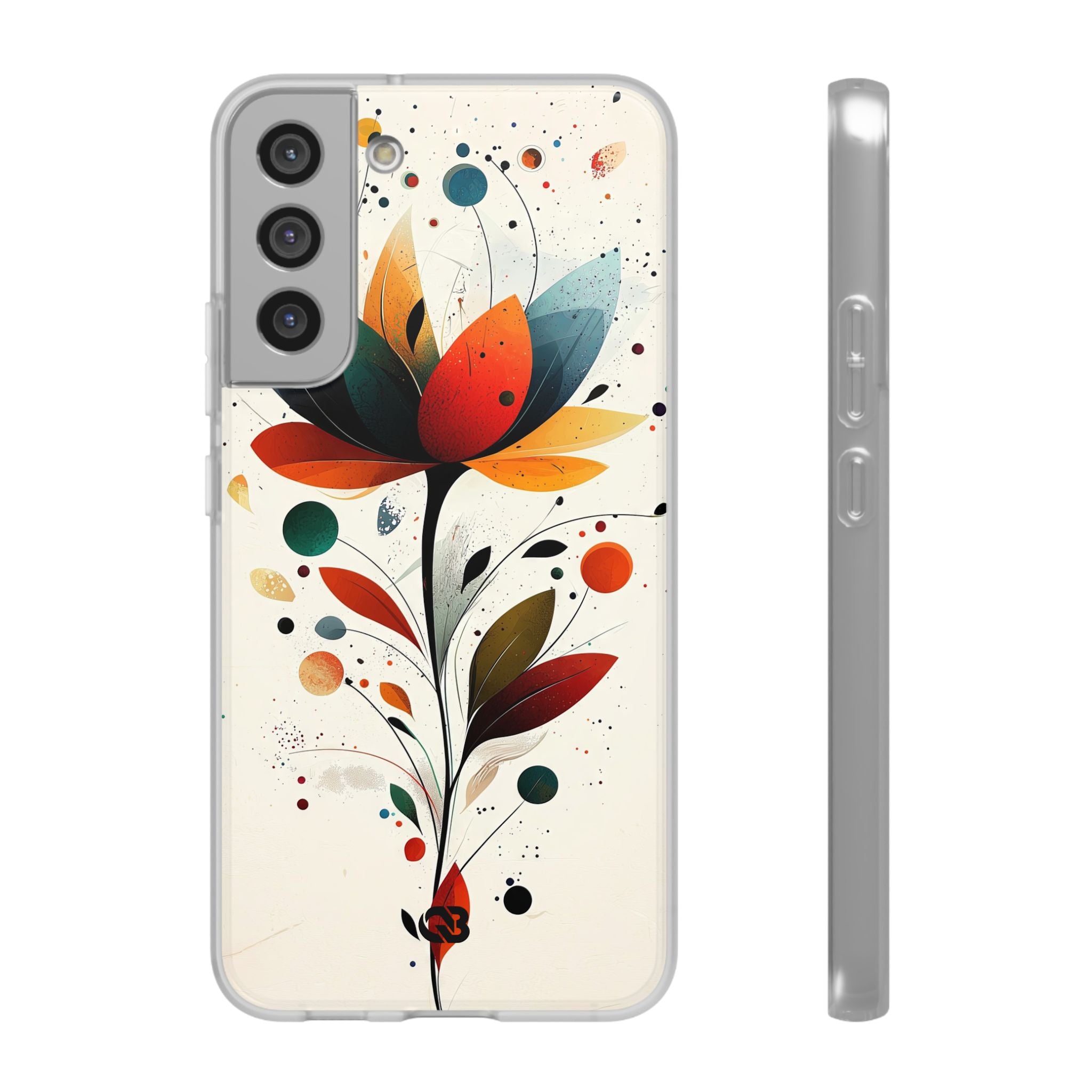 Burnt Petal Abstract · Soft Phone Case for Samsung