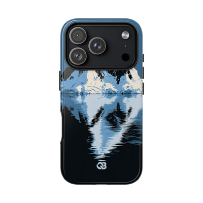 Blue Tough Phone Case for iPhone - Arctic Summit Mirror