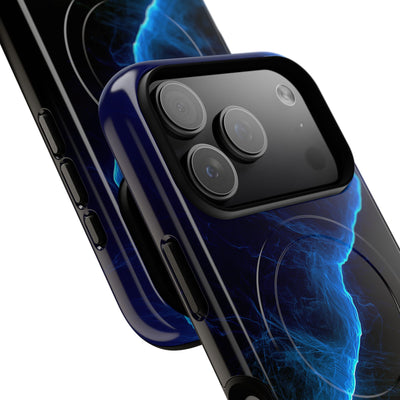 Electric Azure Drift · Tough 2.0 Magnetic Phone Case for iPhone · Blue