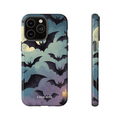 Leuchtender Fledermaus-Schwarm iPhone 14 Pro Max Case - Tough