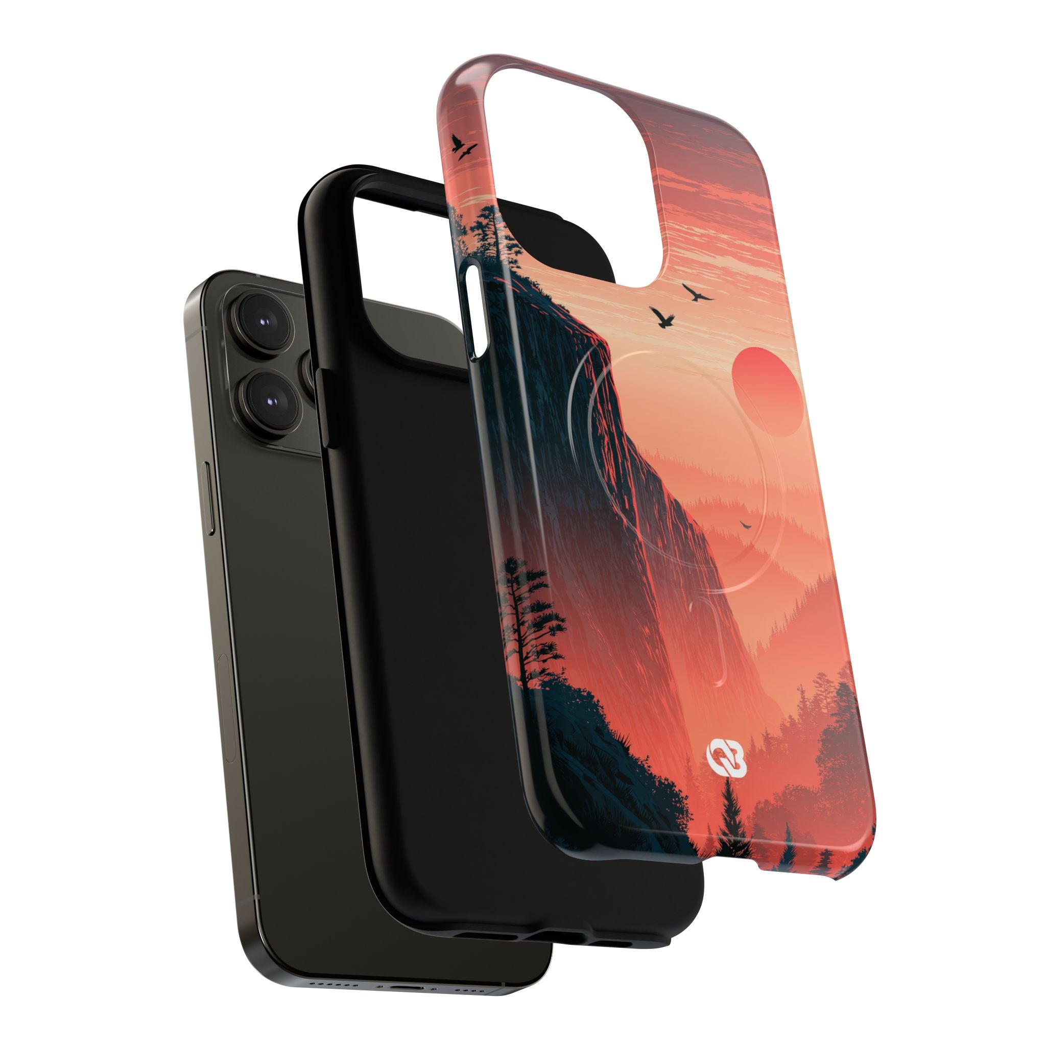 Orange Tough 2.0 Magsafe Phone Case for iPhone - Crimson Ridge Flight