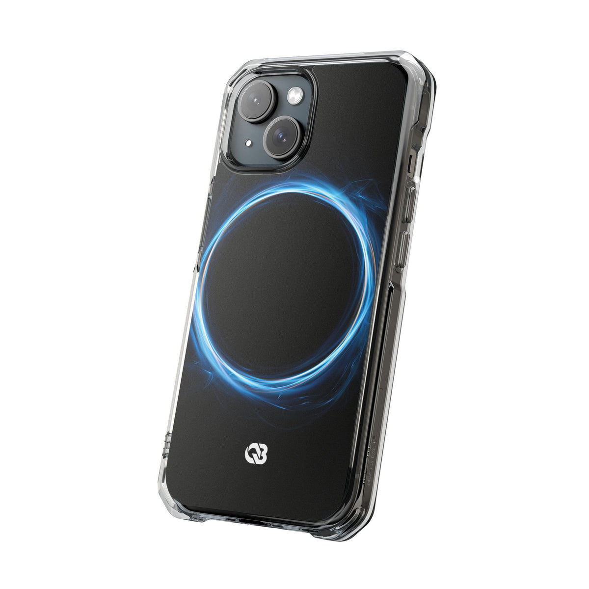 Luminous Corona · Clear Impact Magnetic Phone Case for iPhone · Blue