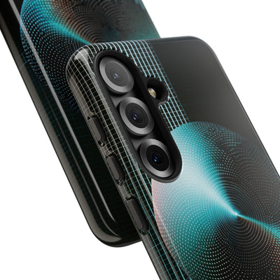 Blue Tough Phone Case for Samsung - Cyan Vector Sphere