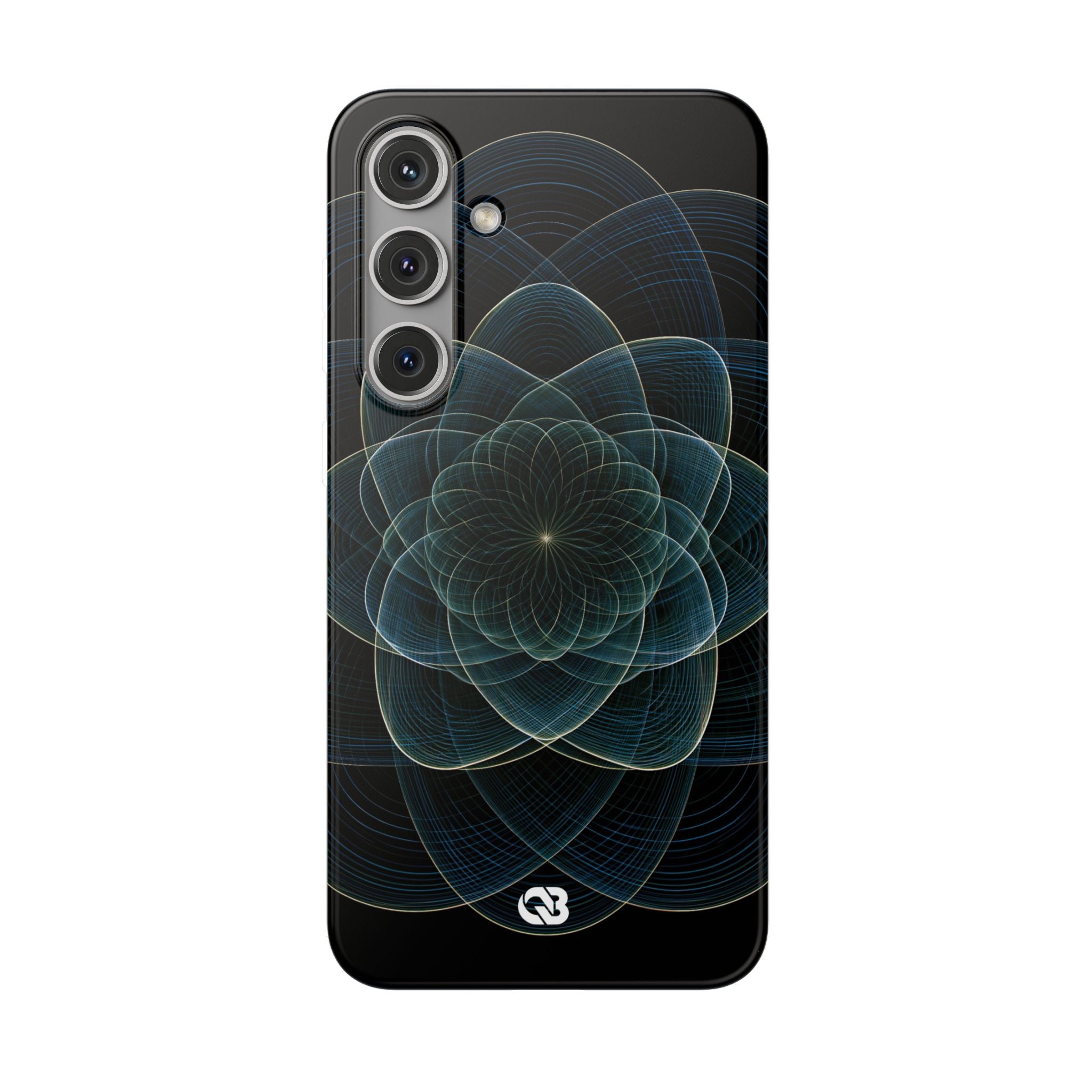 Blue Lite Phone Case for Samsung - Celestial Wireframe Bloom