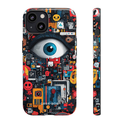 Digital Eye Blue iPhone 13 Case - Tough