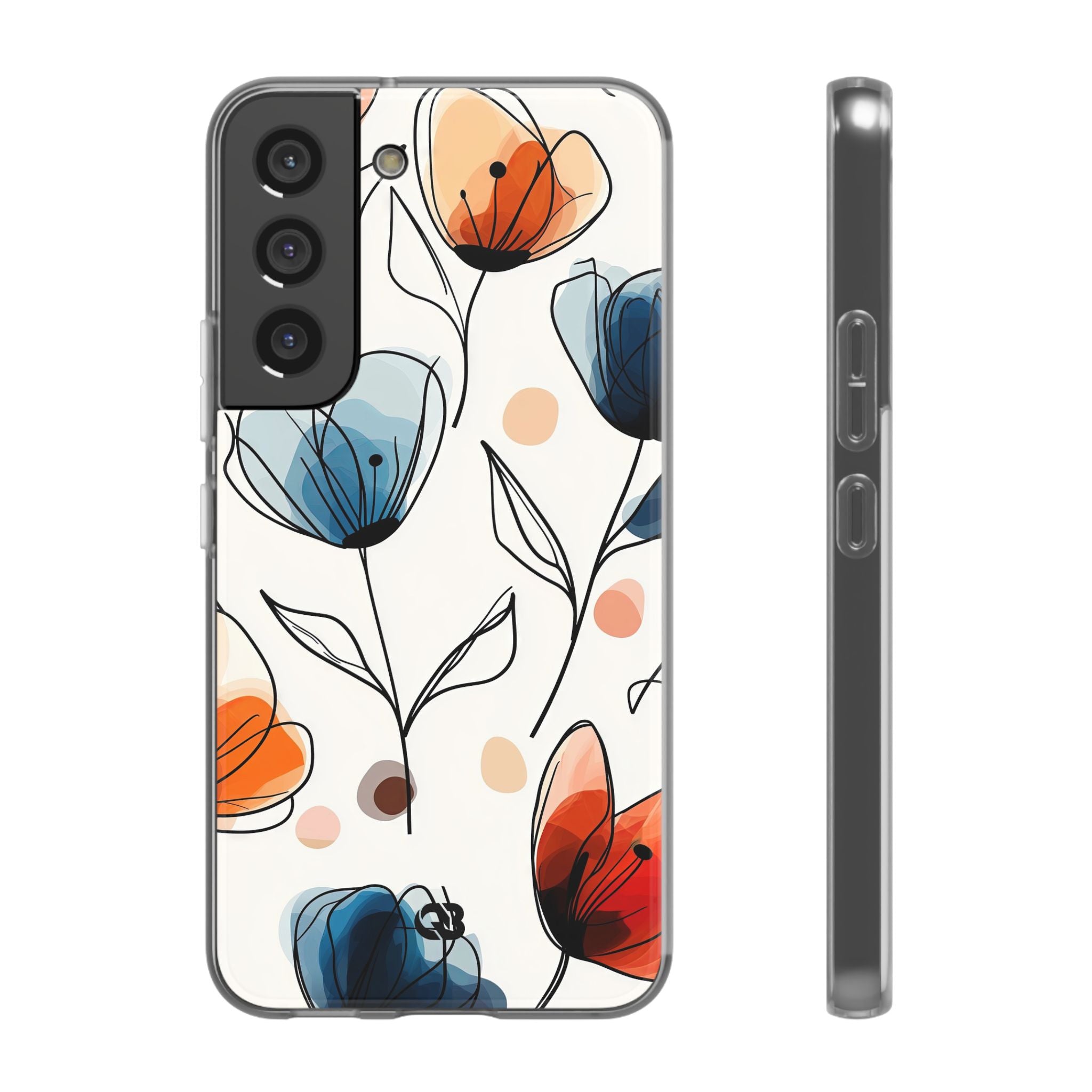 Ink Watercolor Tulips · Soft Handyhülle für Samsung