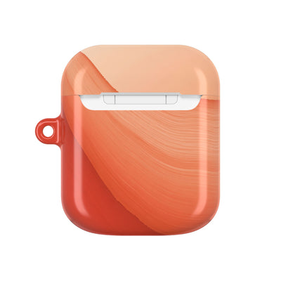 Terracotta Flow · Hard Case for AirPods & AirPods Pro · Orange