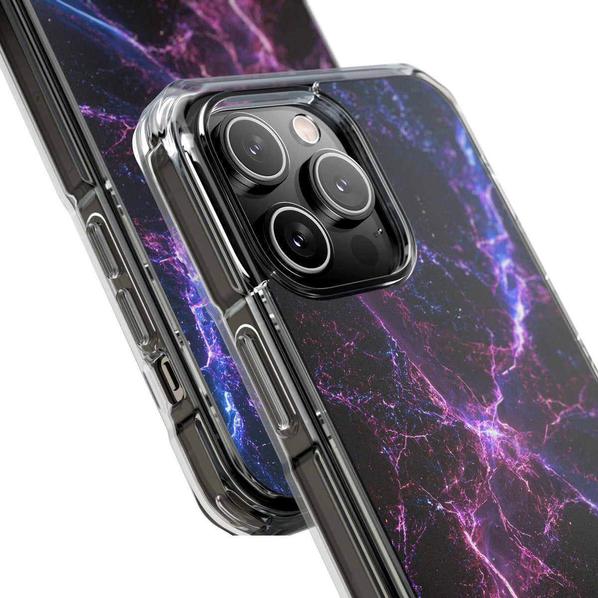 Neural Singularity · Clear Impact Magnetic Phone Case for iPhone · Black
