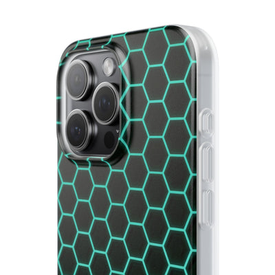 Neon Hex Spectrum · Lite Phone Case for iPhone ·  Teal