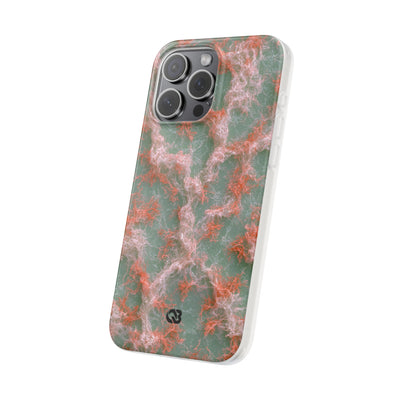 Coral Pixel Matrix · Lite Phone Case for iPhone ·  Green
