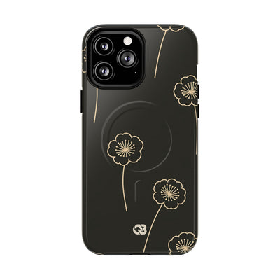 Nocturne Bloom Contours · Tough 2.0 Magnetic Phone Case for iPhone · Black