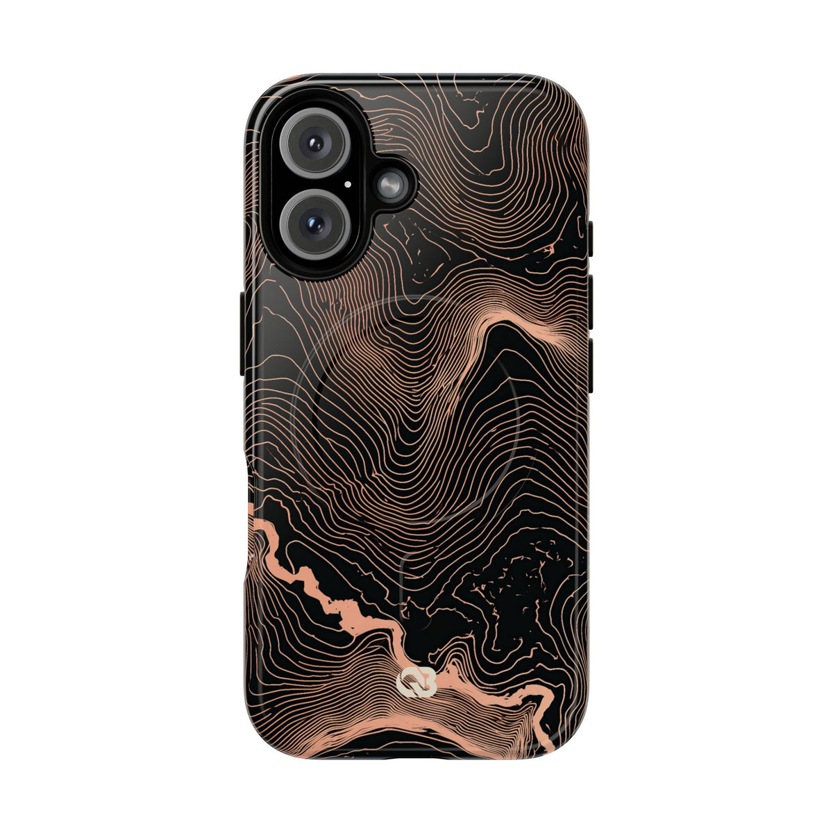 Mesa Elevation Contour · Tough 2.0 Magnetic Phone Case for iPhone · Black
