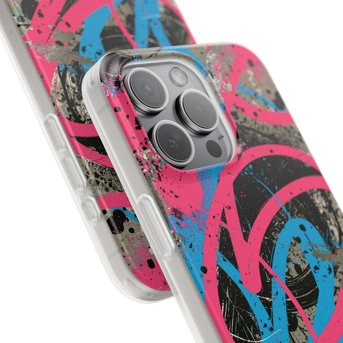 Cyber Splatter Flow · Lite Phone Case for iPhone ·  Pink