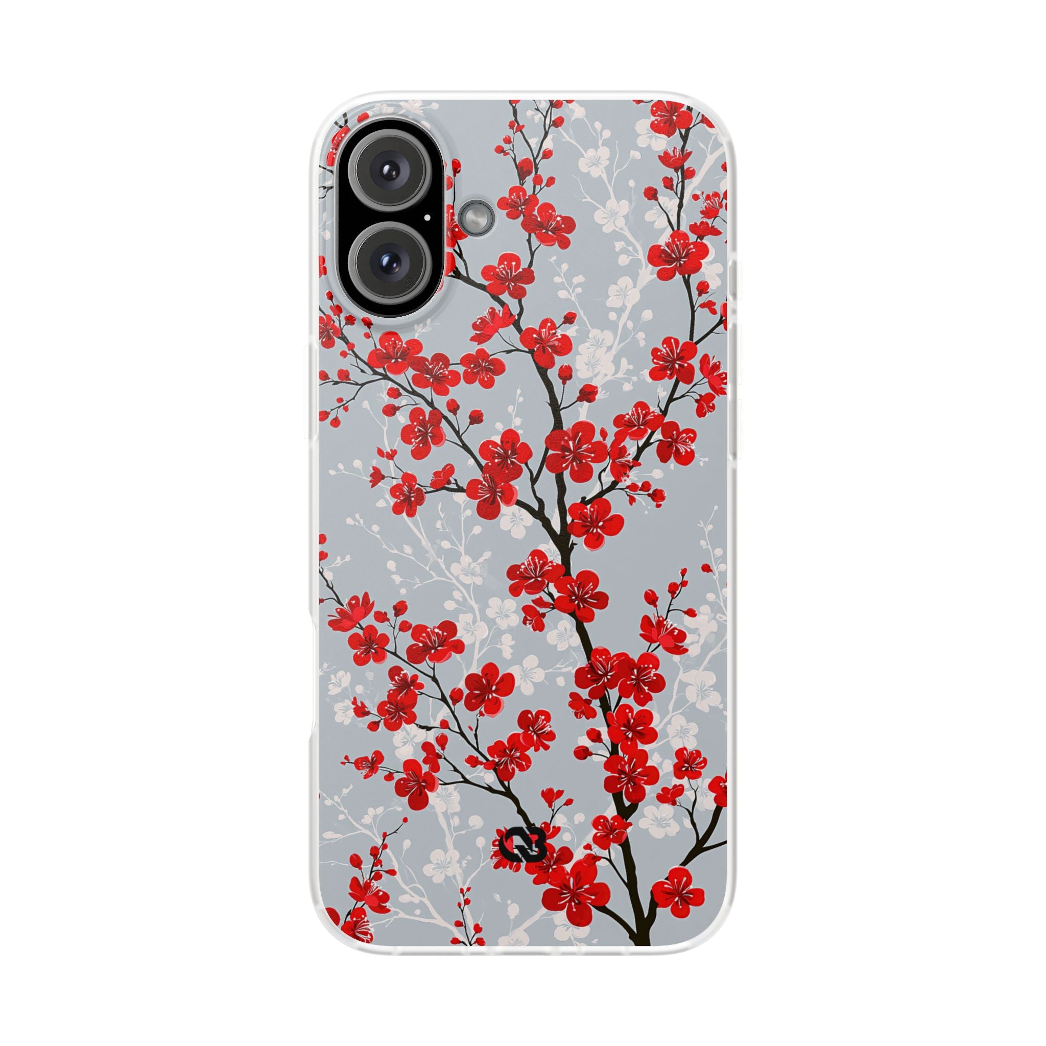 Grey Lite Phone Case for iPhone - Crimson Sakura Slate