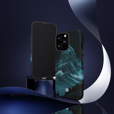 Glacial Alpine Peak · Tough Phone Case for iPhone · Blue