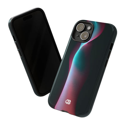 Neon Pixel Flow · Tough Phone Case for iPhone · Black