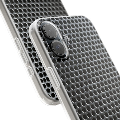 Silver Lite Phone Case for iPhone - Brutalist Steel Mesh