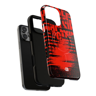 Crimson Redaction · Tough 2.0 Magnetic Phone Case for iPhone · Black