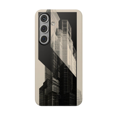 Beige Lite Phone Case for Samsung - Monolith Urban Grid