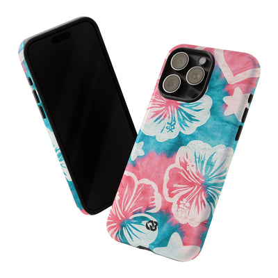 Tropical Hibiscus Bloom · Tough Phone Case for iPhone · Teal