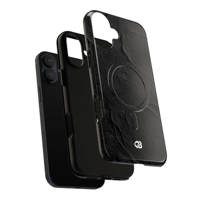 Obsidian Stucco Relief · Tough 2.0 Magnetic Phone Case for iPhone · Black