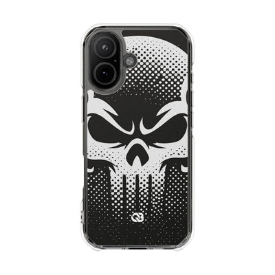 Phantom Halftone · Clear Impact Magnetic Phone Case for iPhone ·  Black